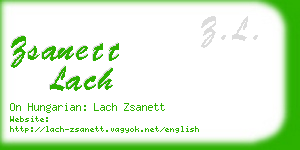 zsanett lach business card